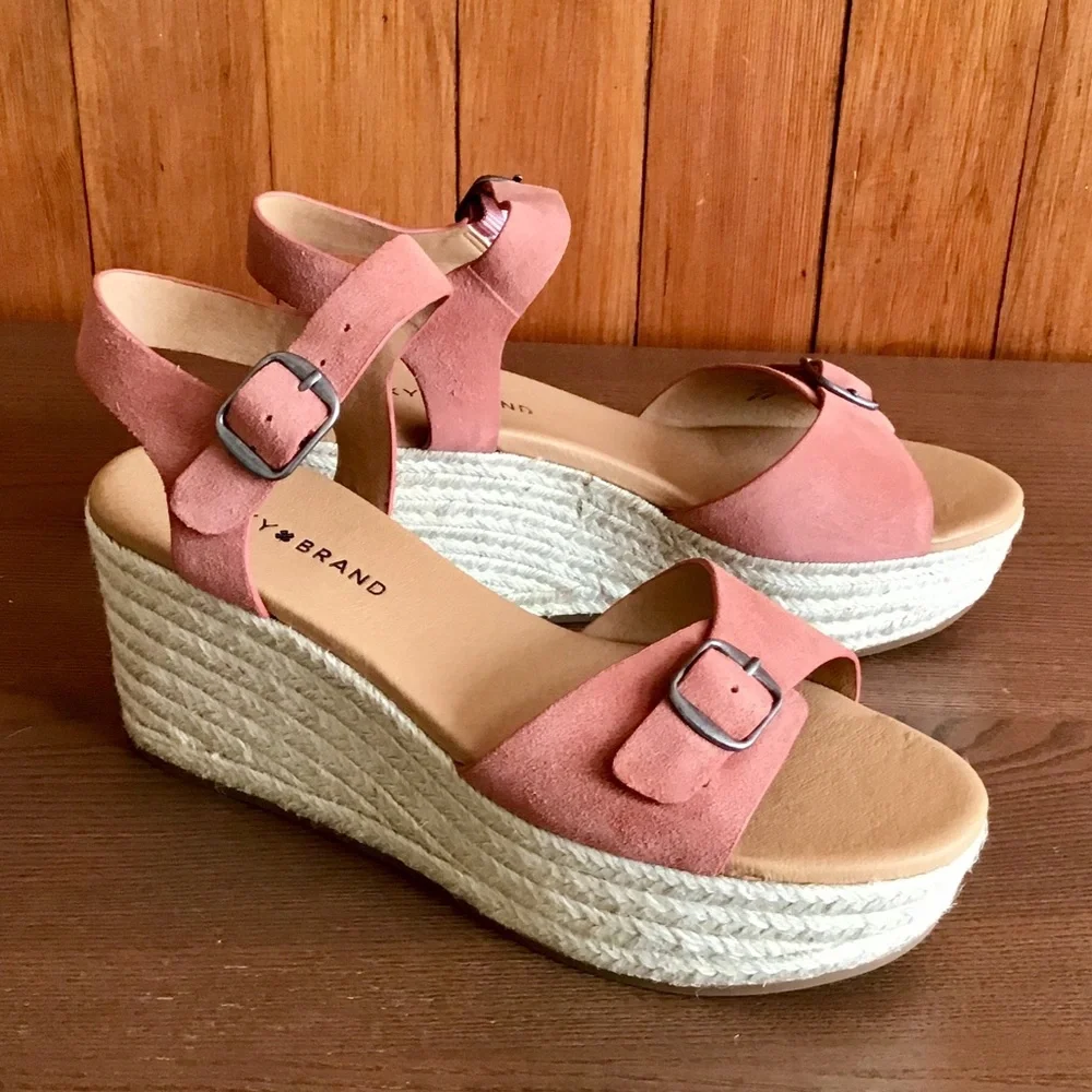 LUCKY BRAND Buckle Espadrille Sandals